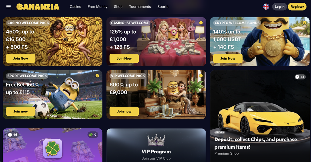 Bananzia - Promotions