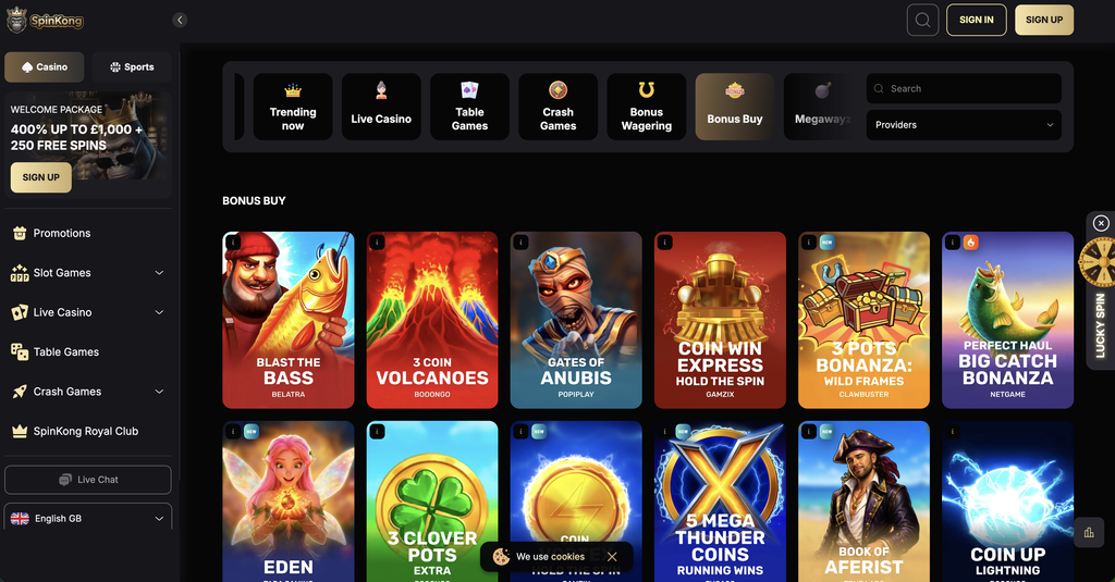 Spin Kong Bonus Buy Slots