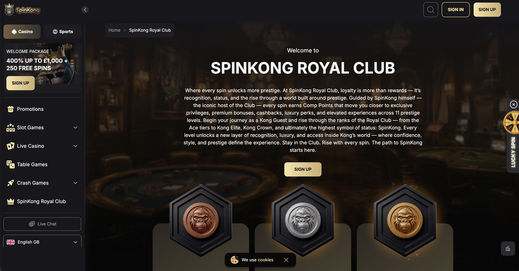 Spin Kong VIP Club
